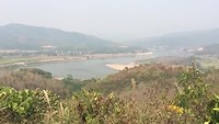 Uitzicht op de mekong rivier