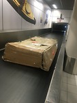 Fiets weer in Nederland op de band van schiphol