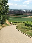 Erge steile berghelling. 8/9%. Dan maar lopen