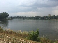 Einde van de rivier de main . De Rijn neemt het over