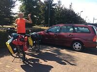 De auto stond in Maastricht.