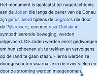 Uitleg schoenen op de oever van de donau