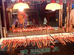 Streetfood in de Muslim Quarter, Xi'an