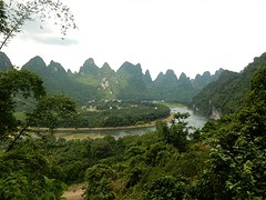 Uitzicht vanaf Snail Hill, Xingping