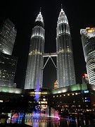 Petronas Towers by night, Kuala Lumpur