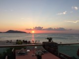 Laatste sunset Petongbeach