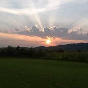 En als bonus een hele mooie zonsondergang!