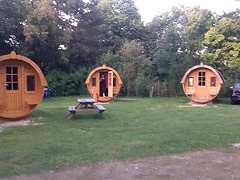 Bier appartementen op de camping
