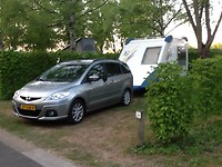 Netjes achteruit gestoken, morgen snel weg want we staan nog aangekoppeld
