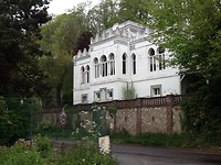 Huis tegenover de camping in Yport, hier heeft guy de maupassant gewoond
