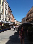Er was ook markt in Cuneo, gezellig!