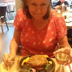 Een heerlijke kipburger zonder kaas voor Hanneke