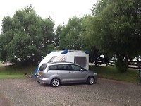 Net gebbqed de regen slaat toe!