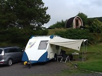 Onze plek nu. De temp vandaag varieert van 12 - 18 gr