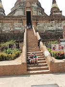 Tempel met uitgeholde tegels