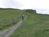 Steile wand.