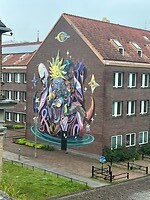 Muurschildering.