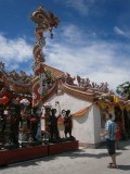 Bij het tempelcomplex: Wat Phanan Choeng.