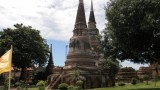 Twee Stoepa 's in de Wat Yai Chai Mongkhon.