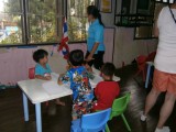 In kinderschooltje.