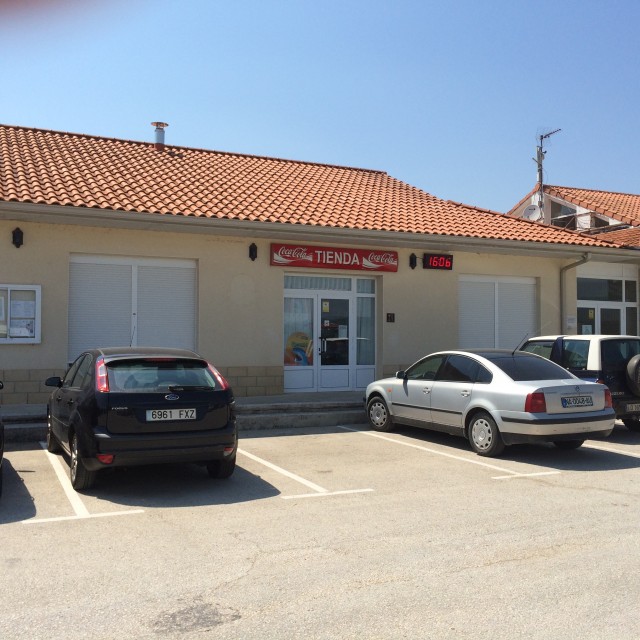 Aankomst camping Acedo, Navarra