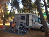 Op de camping