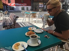 Ontbijt (desayuno) onderweg