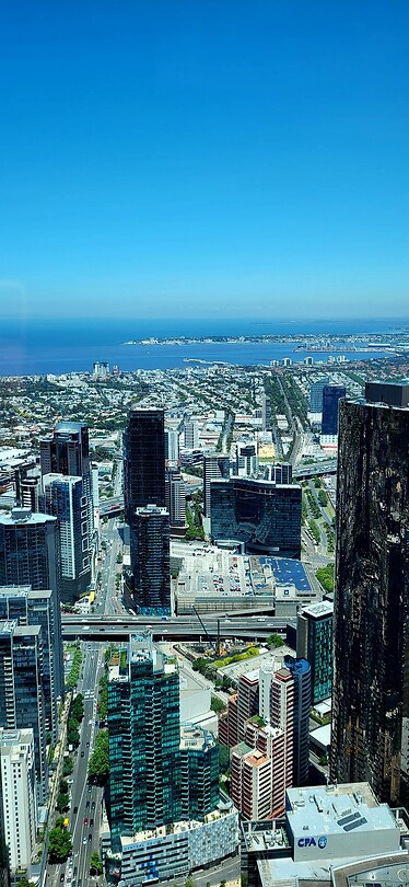 Uitzicht vanaf de Eureka Tower