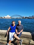 Uitzicht op the Opera House en the Harbour Bridge
