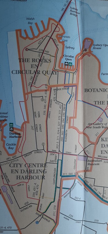 Plattegrond Sydney