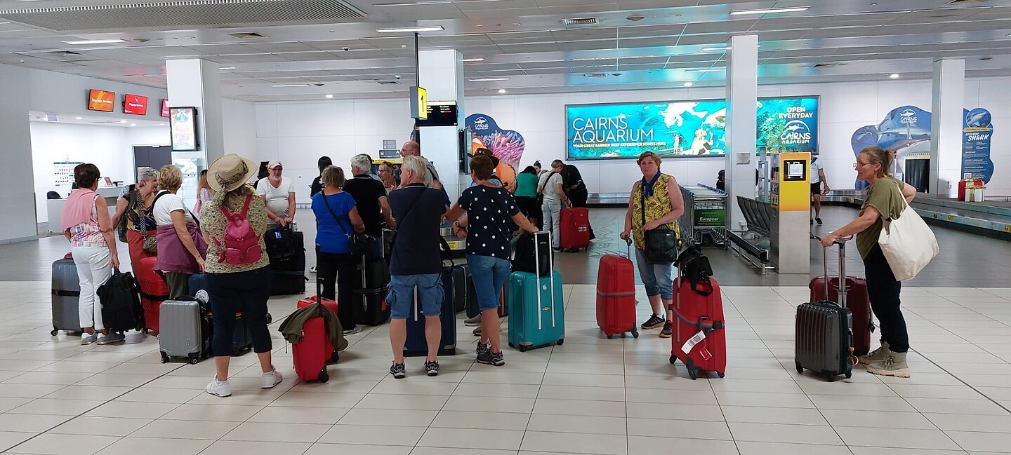 Aankomst in Cairns