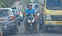 Druk op de weg