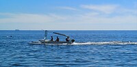 Bootje op zee