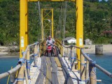 Het bruggetje tussen Lembongan en Ceningan...