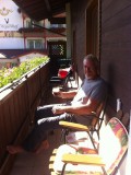 Op het balkon in ons Gasthof