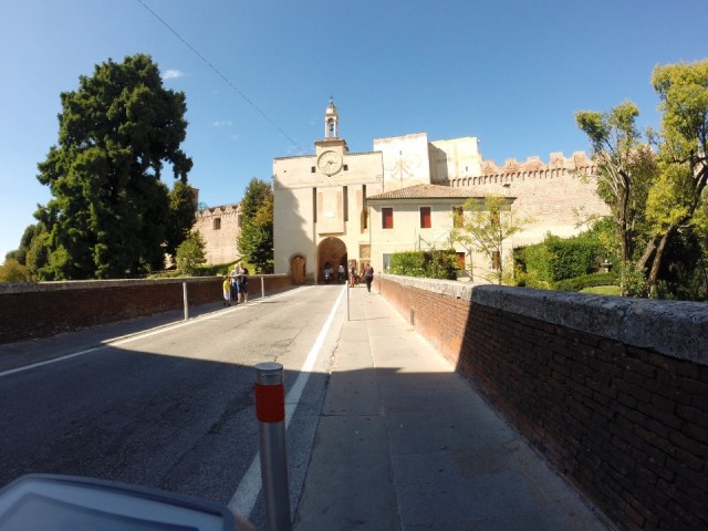 Aankomst in de zon in Cittadella