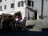 Voor onze kamer in Montalcino