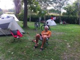 Op de camping bij Oriaggo, Venetië