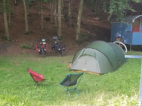 Ons tentje op de camping In Monschau
