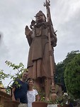 Bij Vishnu standbeeld net buiten Bhaktapur