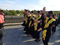 Flamenco uitvoering op straat