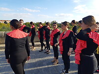 Flamenco uitvoering op straat