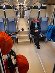 In de train naar Sevilla