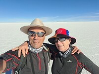 Fotosessie op de zoutvlakte