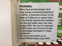 Warning sign in the Dollar tree