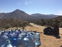 Water Cache at the 42 mile dry stretch