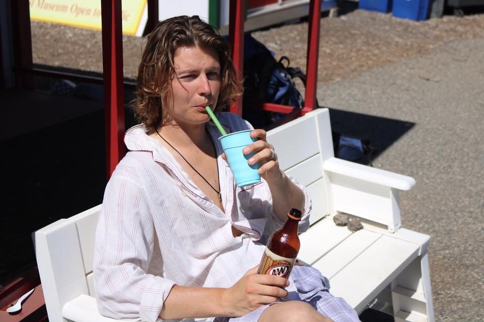 Enjoying my Rootbeer Float