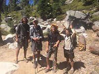 At the trailhead before South Lake Tahoe