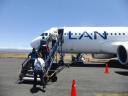 294 Lan vliegtuig van Baltra naar Guayaquil