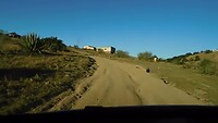 de weg naar en van Coffee Bay